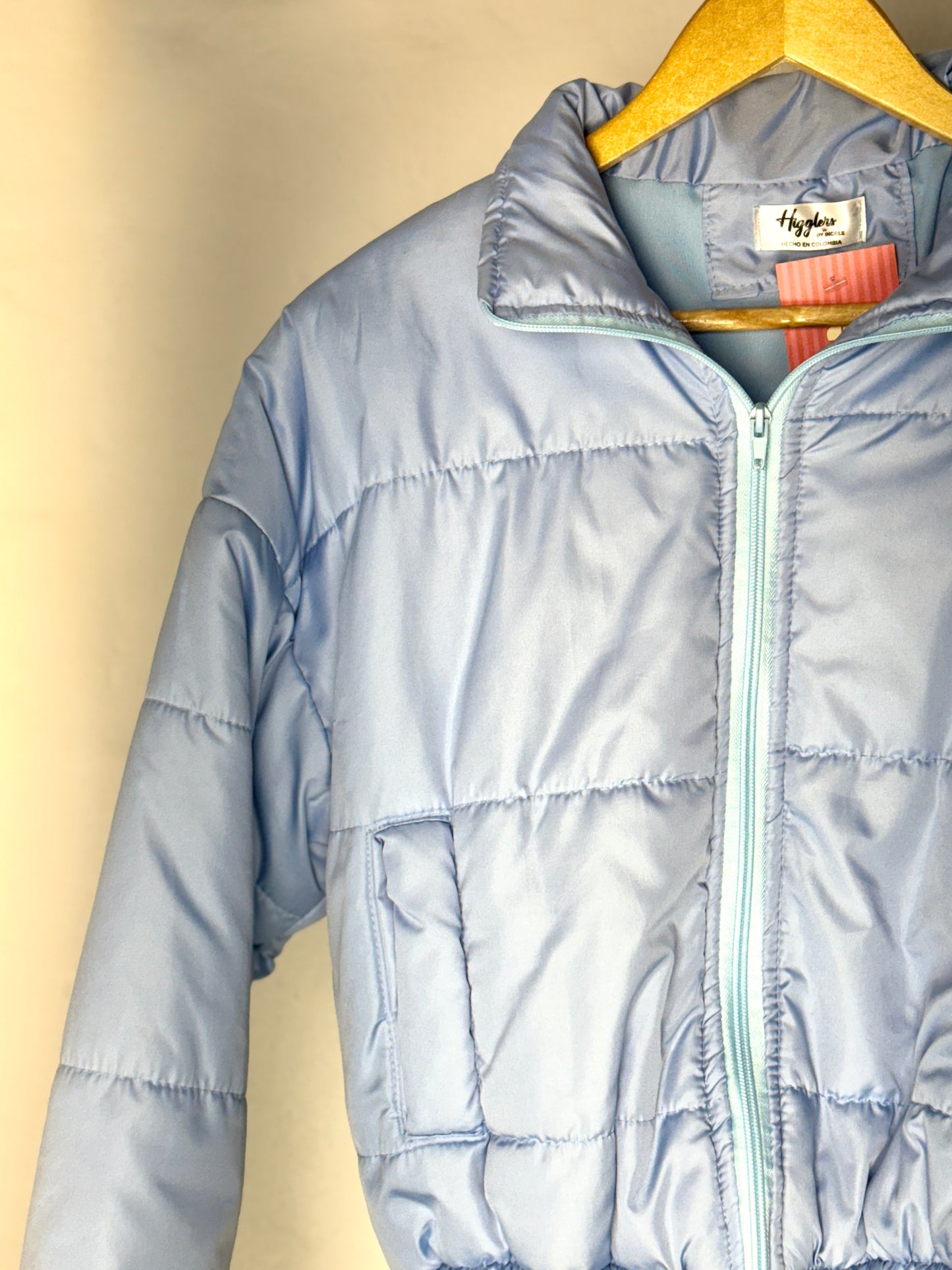 Chaqueta puffer azul