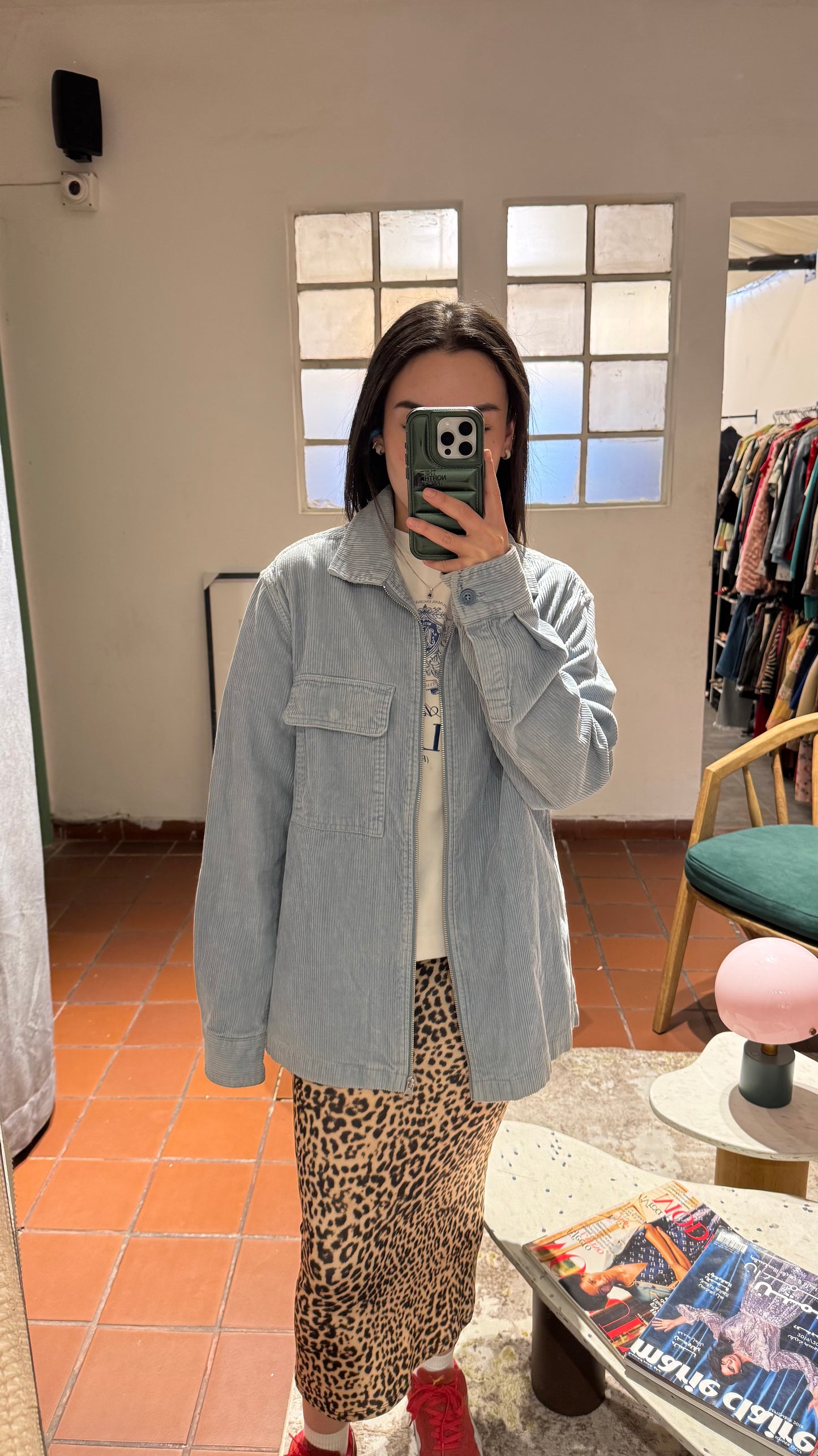 Chaqueta de paño azul