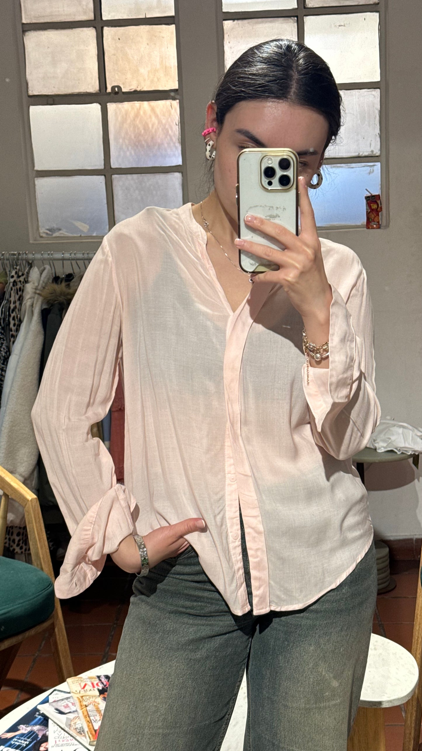 Blusa Rosa