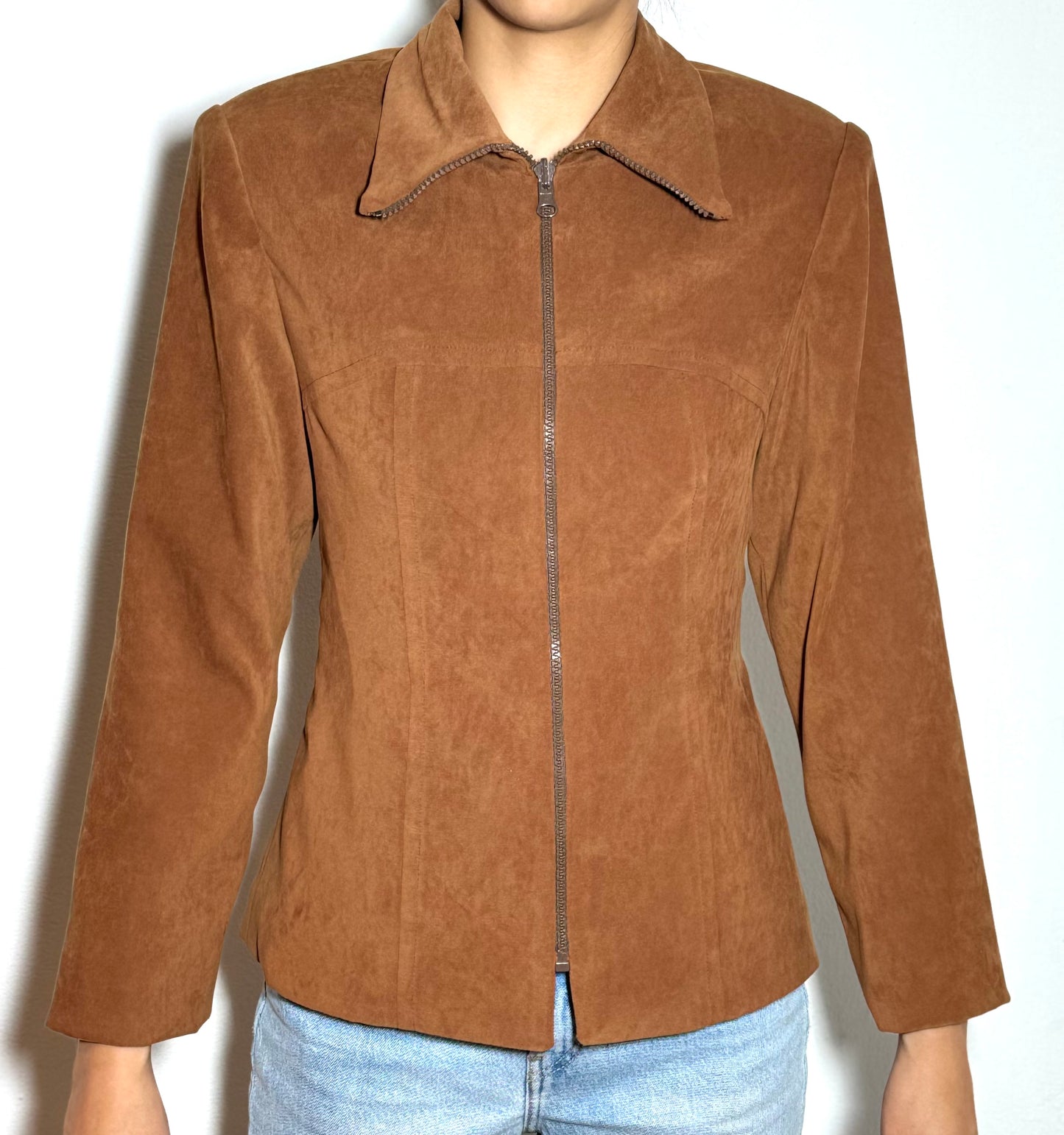 Chaqueta gamuza marrón