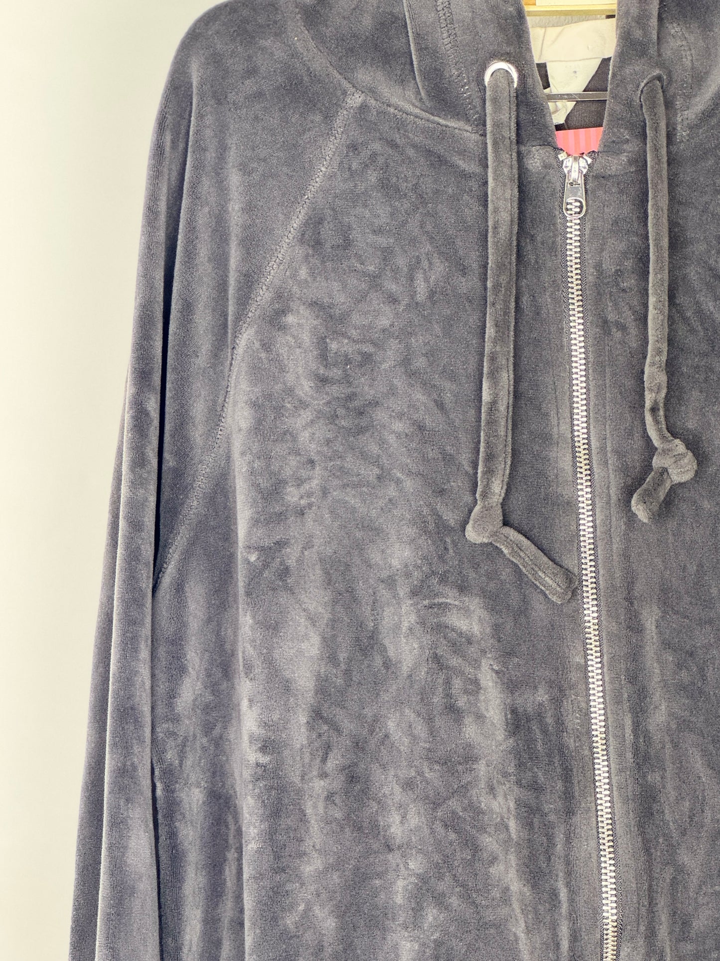 Sudadera terciopelo gris
