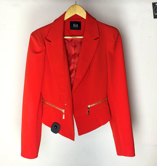 Blazer rojo alto