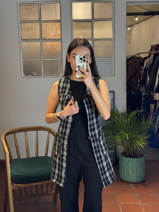 tweed vest