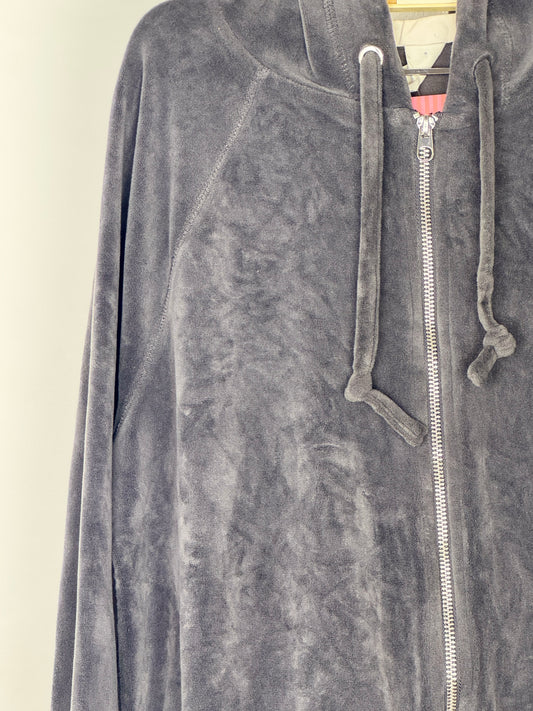 Sudadera terciopelo gris