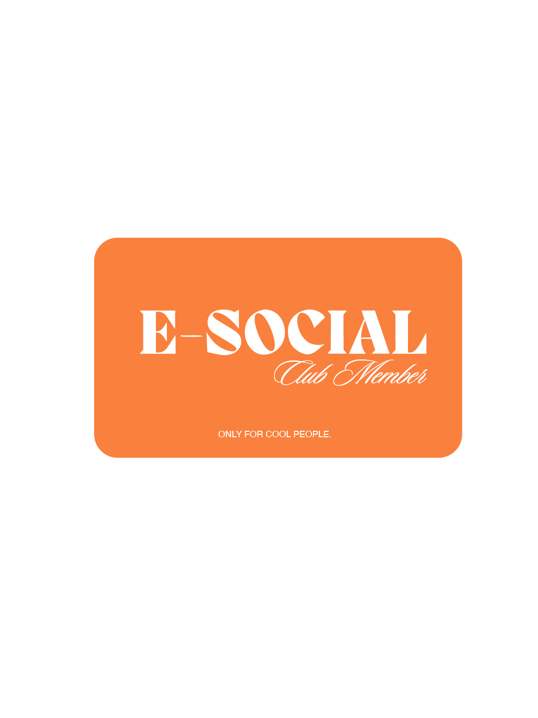 Tarjeta E-SOCIAL CLUB